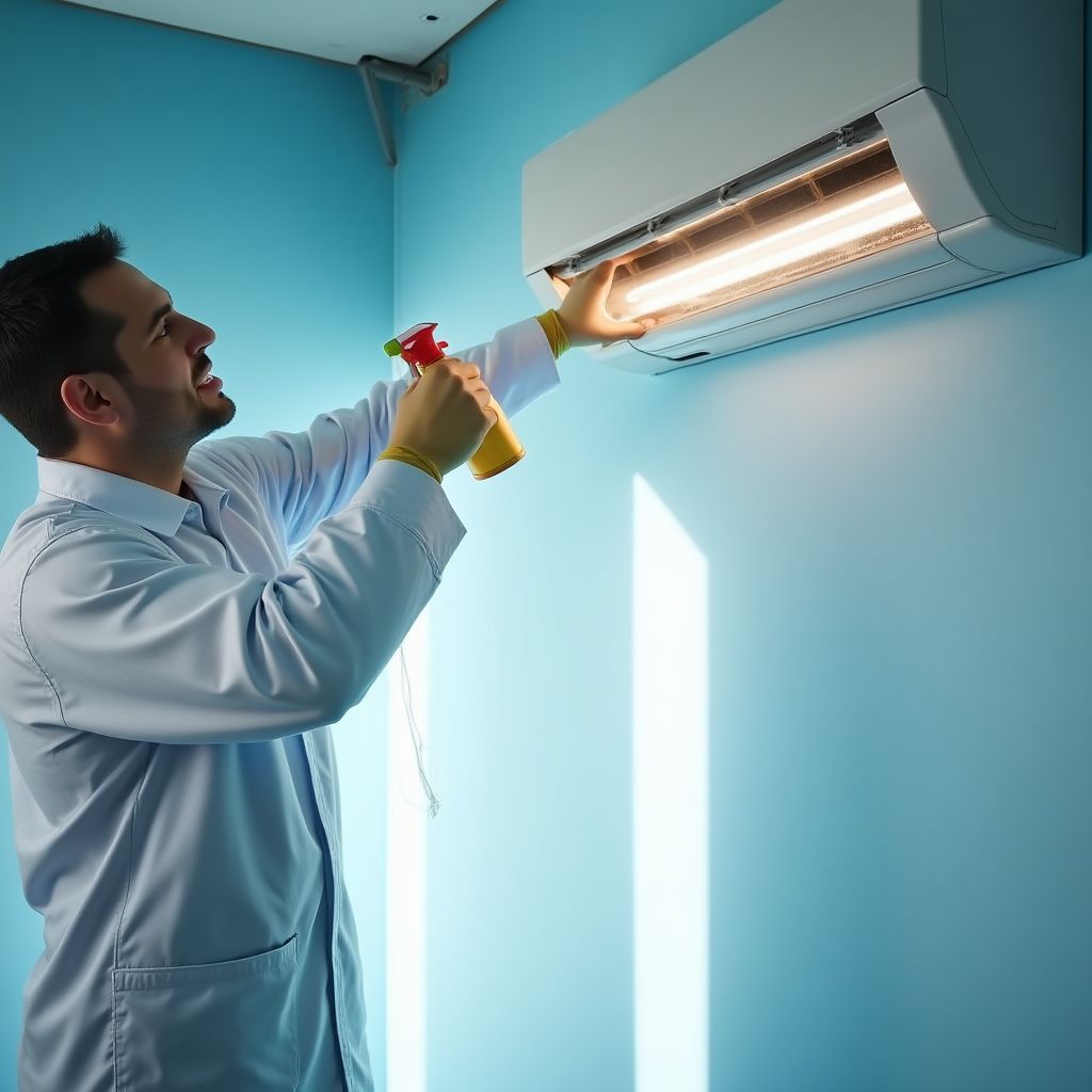 Desinfektion einer Klimaanlage